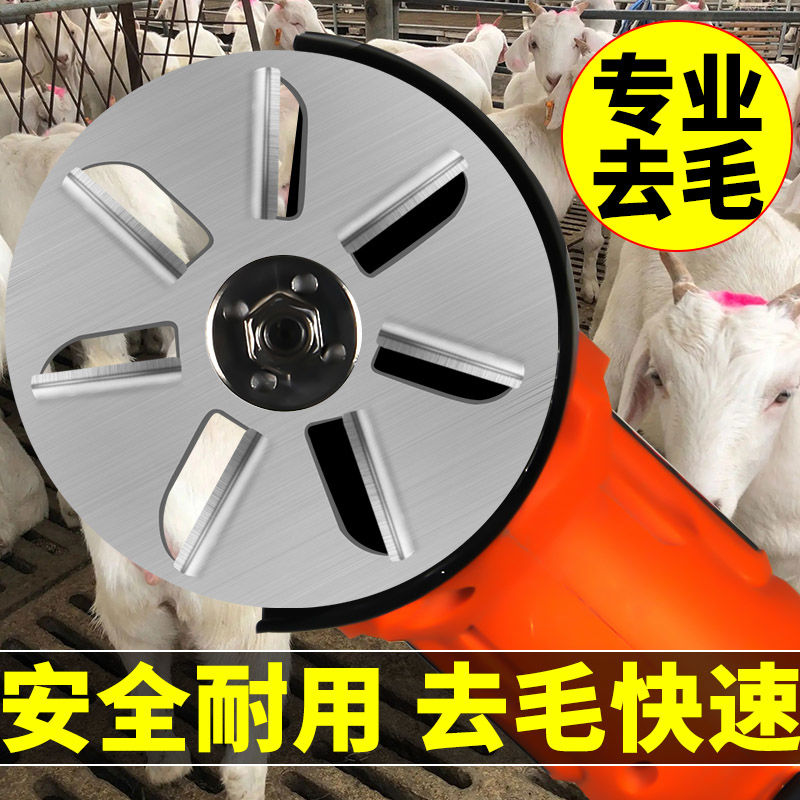 不锈钢脱毛盘牛毛猪毛屠宰专用脱毛刀盘电动角磨机拔毛刮牛头刀片