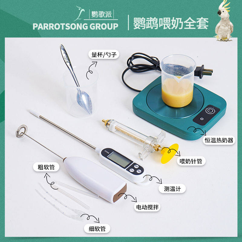 鹦鹉喂奶工具针管喂食器幼鸟喂奶器工具勺喂奶勺温度计喂食器雏鸟
