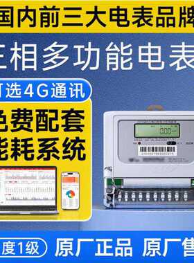 长沙威胜DTS343-3三相四线电表380V电子式有功电能表1级带485通讯