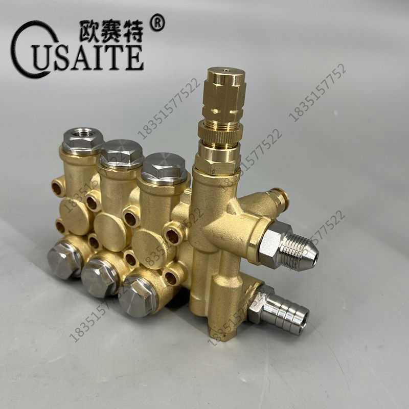 苏州黑马欧赛特QL390T自动款洗车机铜块370T清洗机高压水枪泵铜体
