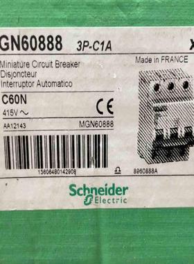 施耐德断路器 C60N 3PC1A MGN60888 议价