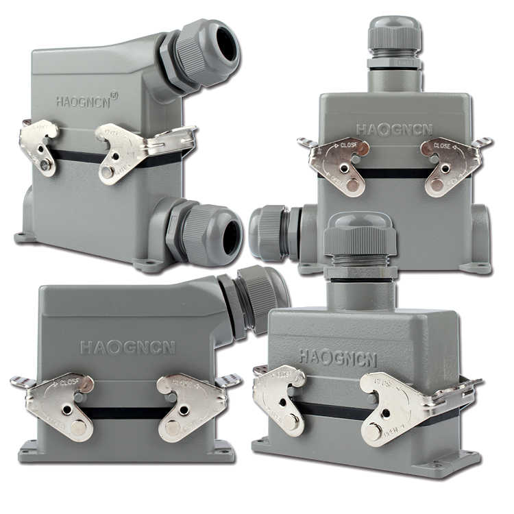 重载连接器 HDC-H16B-HSB-006M/F 6芯35A 热流道插头矩形航空插头