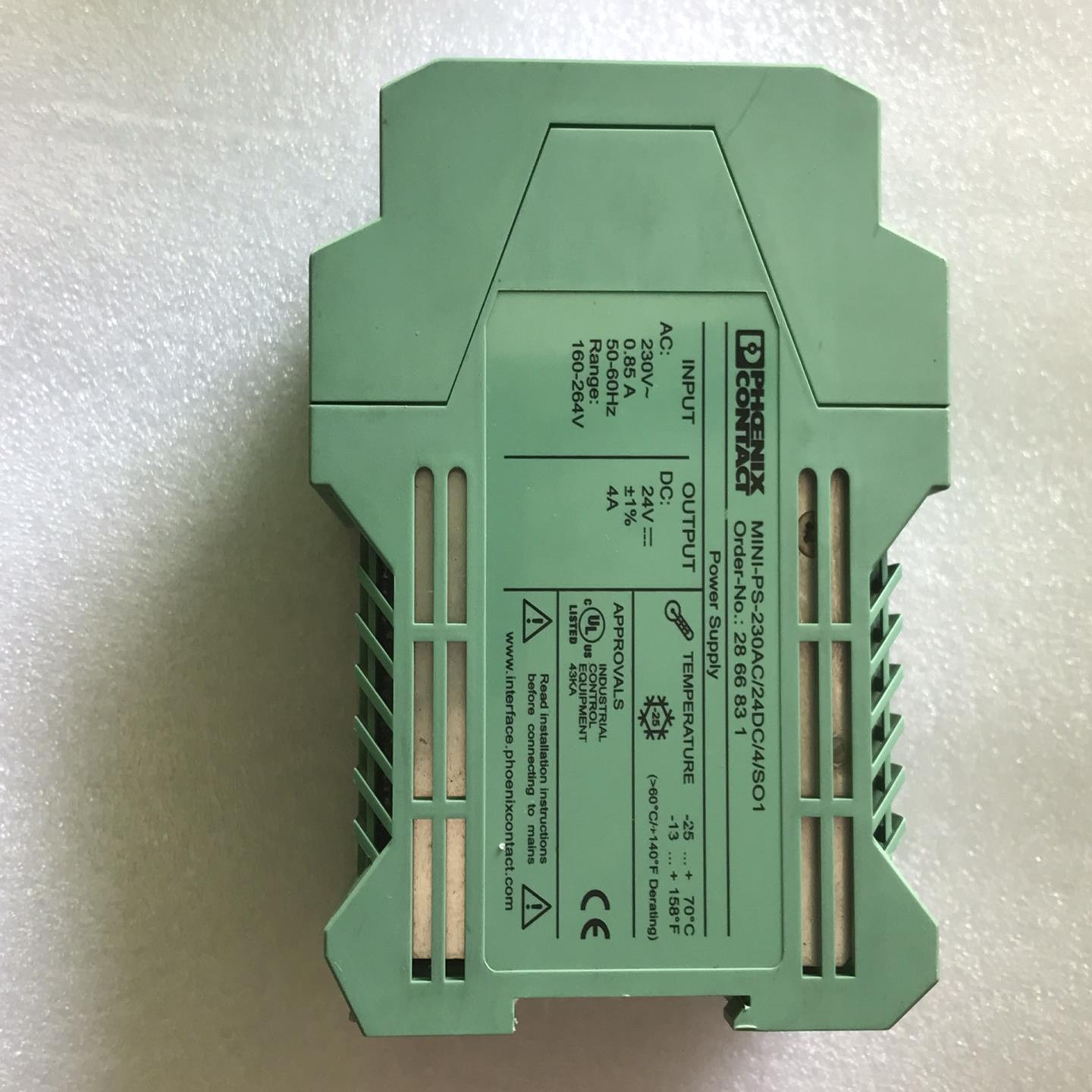 菲尼克斯电源模块MINI-PS-230AC/24DC/4/S~议价