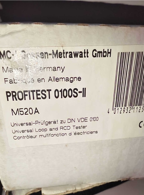 【顺庆】PROFiTEST 0100S II 缺电源，需要联系，【议价】