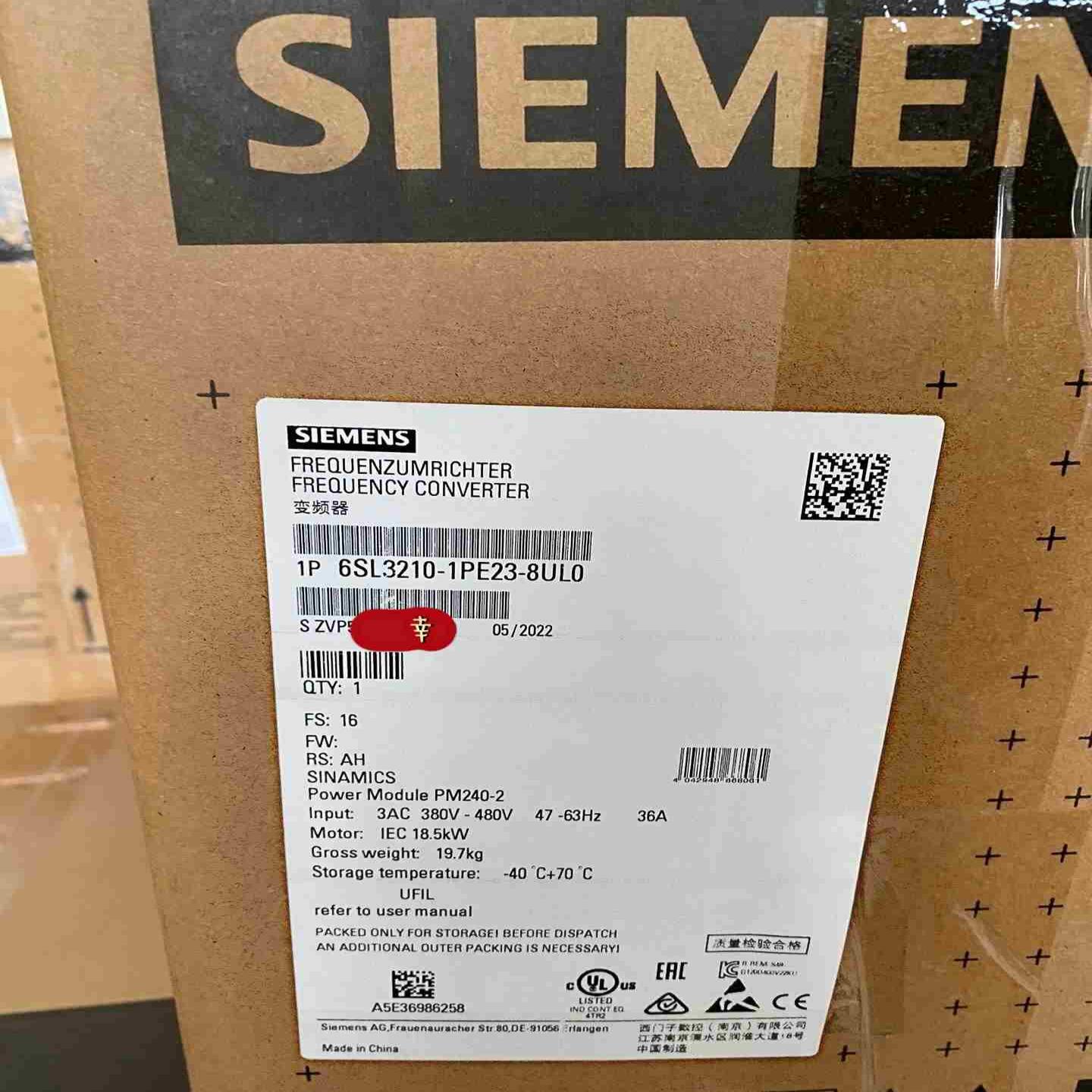 6SL3210-1PE23-8UL0变频器现议价