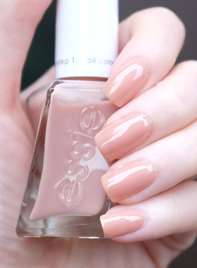 ESSIE扭扭瓶微光疗指甲油裸肤透明肉色62 of corset果冻裸粉免烤