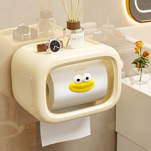 卫生纸盒卫生间厕所纸巾厕纸卷纸抽纸置物架防水免打孔壁挂式专用