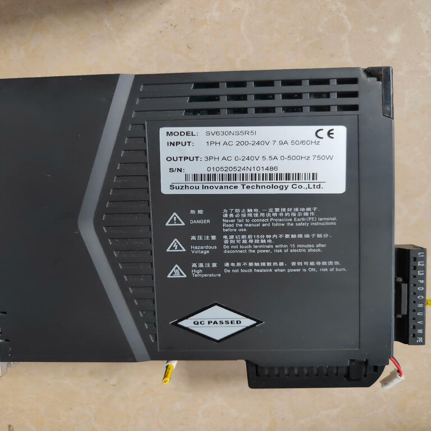 汇川伺服驱动器电机一套MS1H4-75B30CB-T331Z~议价