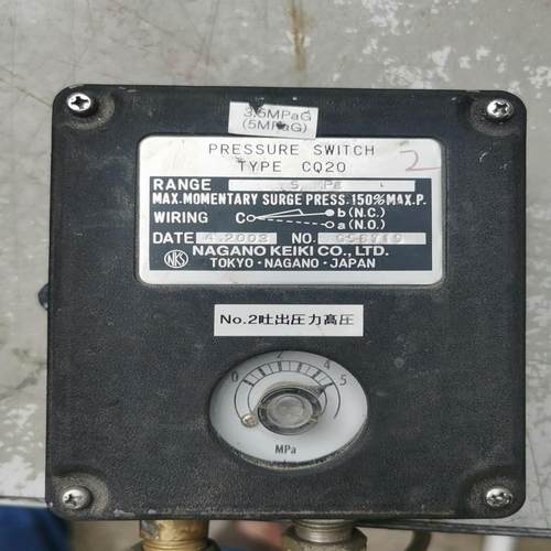 NKS长野计器CQ20 压力开关压力控制器压力5MPA（基数电子）