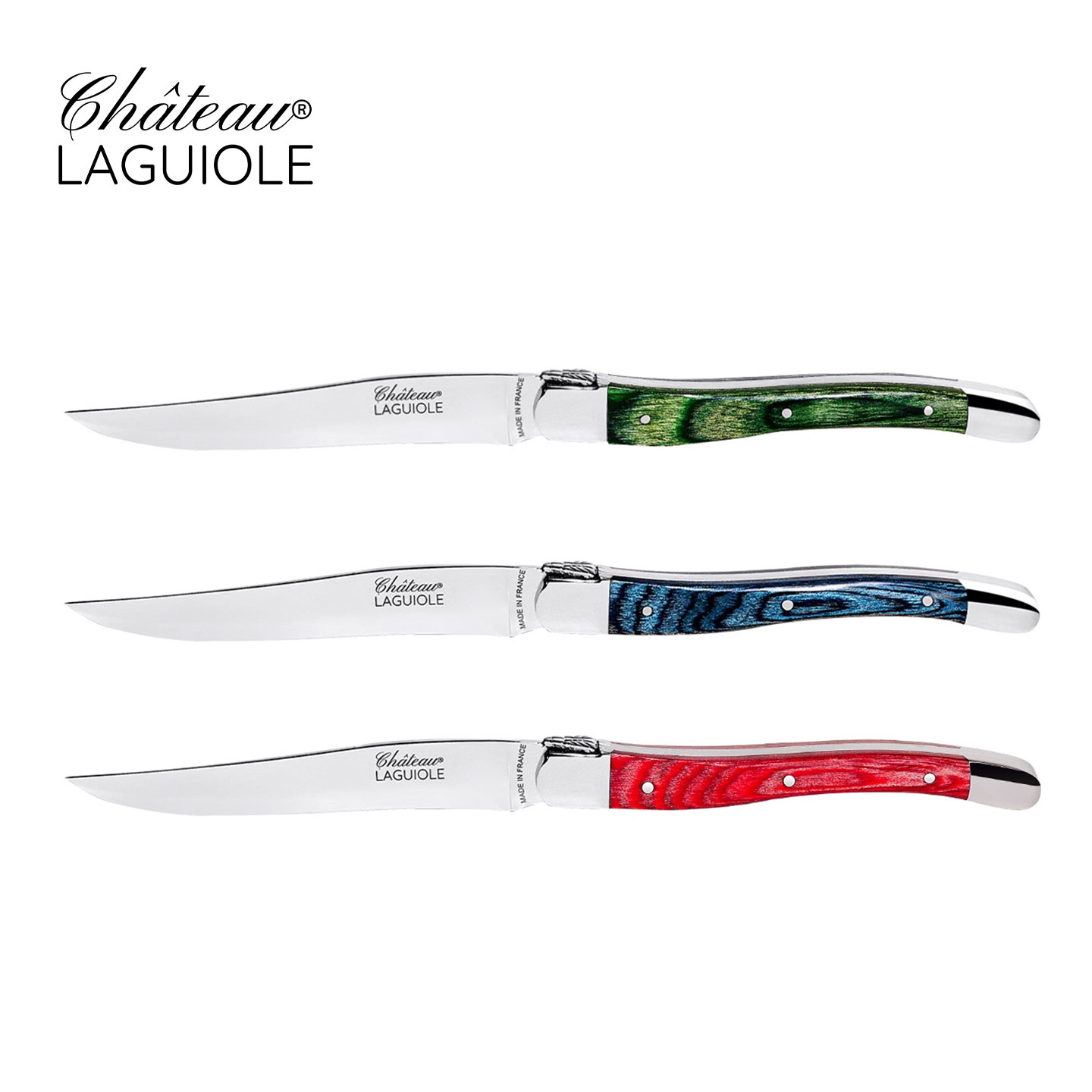 法国进口Chateau Laguiole牛排刀西餐刀酒店不锈钢餐刀纸石手柄