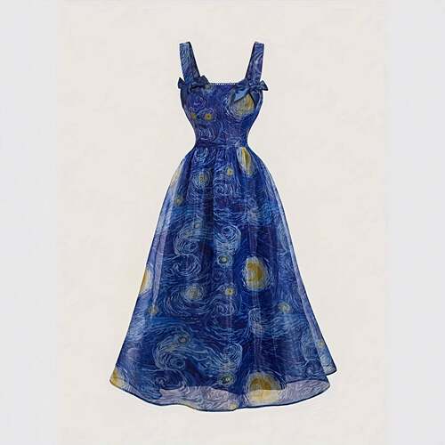 12 Pieces Summer Boho Dress for Women Casual Floral Print