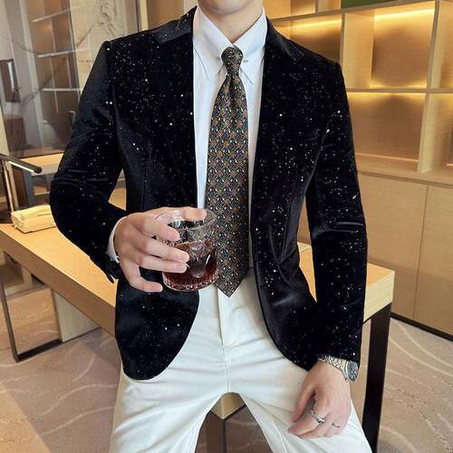 Father's Day Autumn New Jacket Men's Blazer Business Fashion