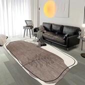 不室规则床地毯客厅茶几毯轻毯奢简约家用卧边2024新款 ZTE异形黑