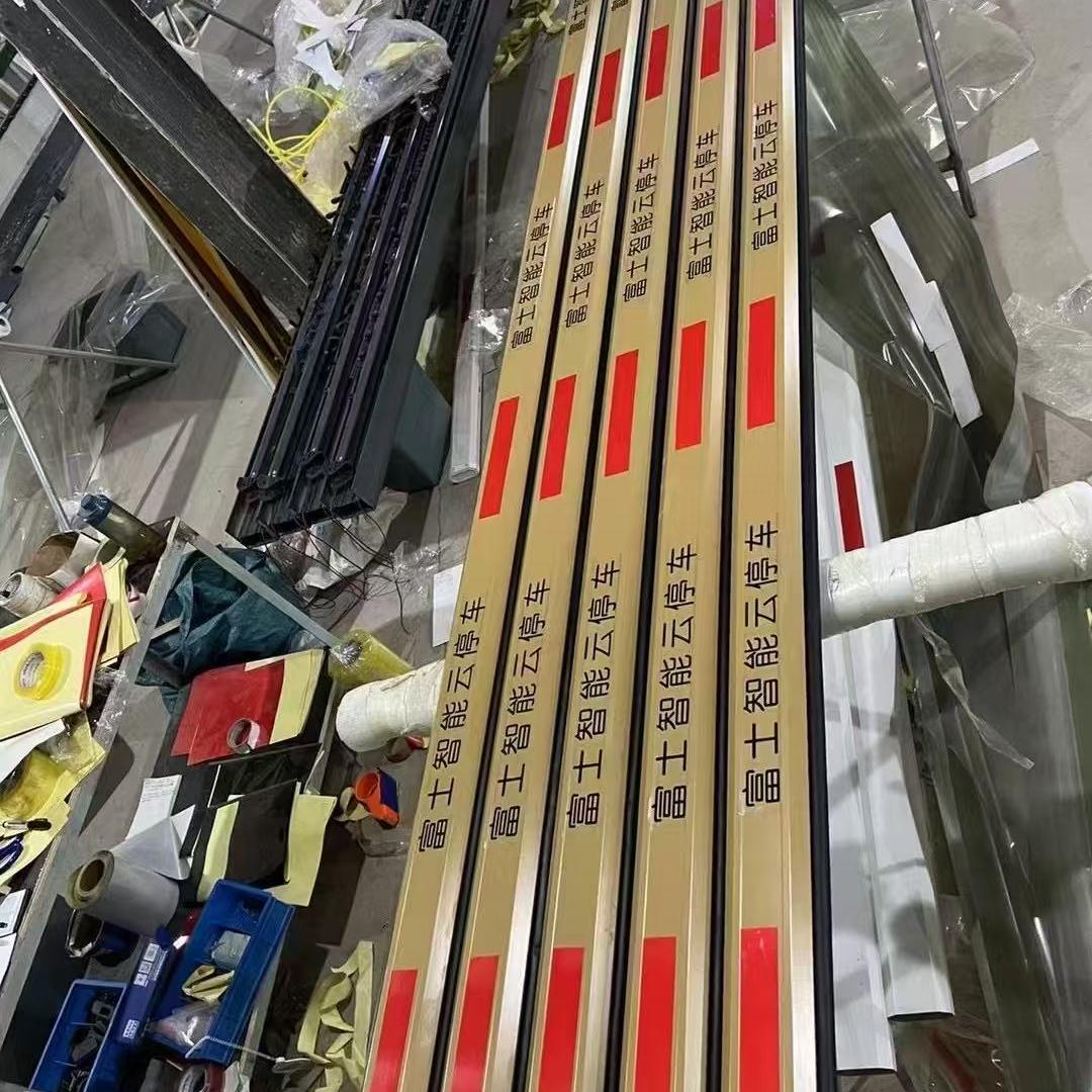 富云士道闸智能智慧停车场椭圆直杆抬杆小杆区栅栏降挡升车抬杆厚