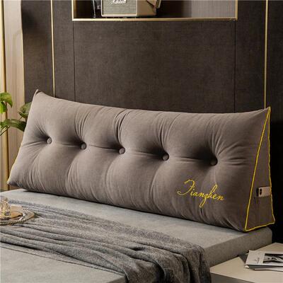 床靠头垫长枕SNE头双人腰靠枕颈椎枕榻榻护米发软包床上沙三角大