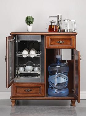 用笛全浪自动实71716木茶吧机多功能茶水遥控饮水柜机冷热木质家