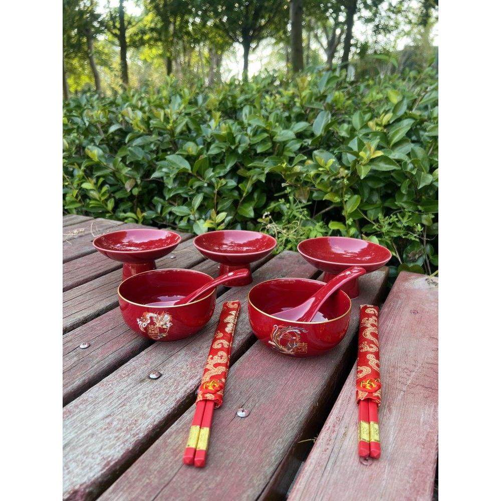 明制汉婚礼用盖品同牢礼茶杯陶瓷碗结改婚口红色QWU喜庆敬茶敬杯,节庆用品/礼品,喜碗/敬茶杯,淘宝优惠券,粉丝福利购,淘宝优惠卷