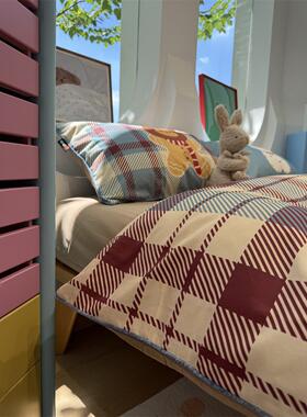 卡通设计款撞色圣秋冬磨毛诞5西高地保暖四件套全棉被HOG套1.m师1