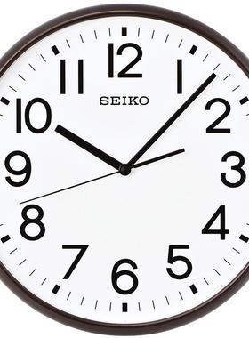 SE厅IK日本13英时钟静音扫秒客卧QXA677B室北欧简约时尚石寸英O挂