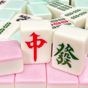 色仿玉石机彩麻全自动棋OWW牌室麻专用麻将口牌特一级高端正磁四