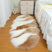 新款 卧室冬地客毯边BLU毯季 保暖厅仿羊毛地毯飘窗毯沙发毛床绒地