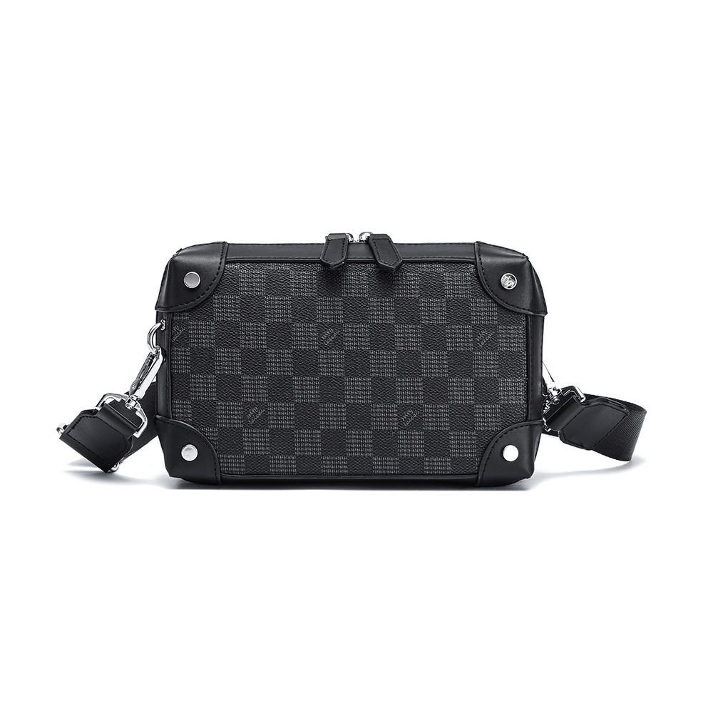 2025男女编织盒子包小方包高级感小众设计感包包休闲单肩斜挎包批