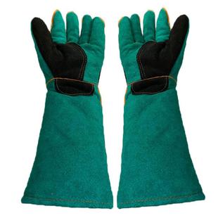 物防咬手套双层宠牛皮加厚咬狗狗咪防抓训练猫防护防咬起源动物伤