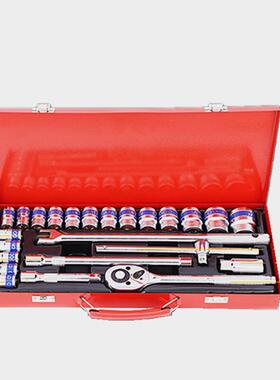供汽应手修工具机械维修组合10-3m1292m套筒扳24件套筒扳手六角套