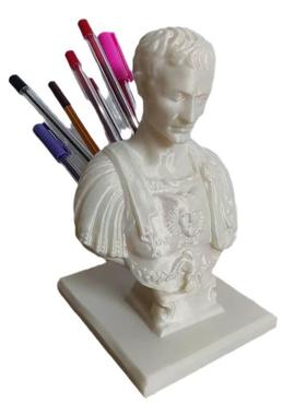 新纳品凯撒帝雕像笔插笔座收创造型笔筒意桌大用摆件办公桌