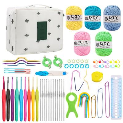 毛衣针ZMDZ-CK1织工具钩针套装蓝R柄TP钩针线手DIY勾针编工织毛套