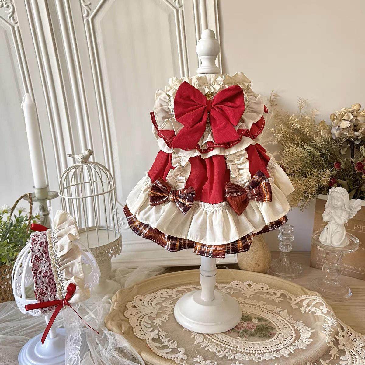 春秋夏款复古过年狗猫咪公主裙博美小比熊约FSN克夏型小犬,宠物/宠物食品及用品,狗宠物服装/雨衣,淘宝优惠券,粉丝福利购,淘宝优惠卷