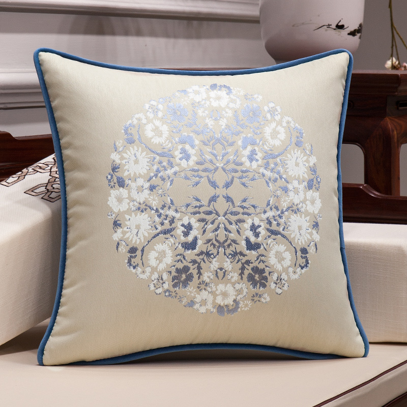 中式提花沙发抱枕靠垫含芯107现代客厅家用靠枕枕大靠背