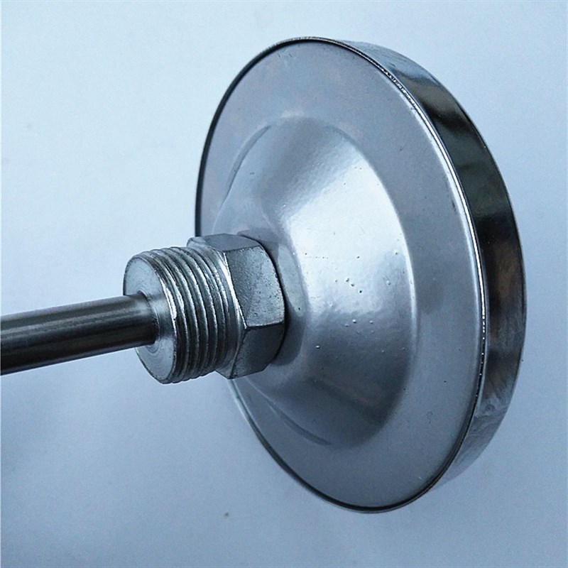 WSS-轴向金属温度计 分螺纹 0-1指针锅炉管道 工业温度表