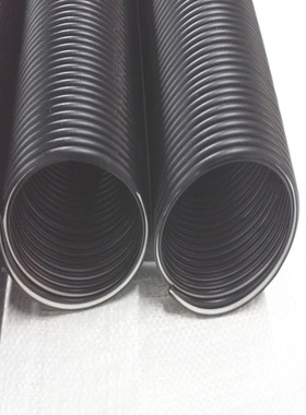 25 32 38 50 70 弹簧管拉伸10M黑色PV钢丝软管吸尘管工业软管风管