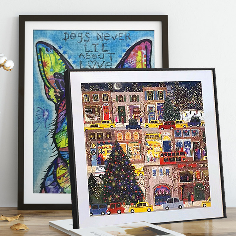 拼图框片X75框架片片装裱画框挂墙实木相框定制