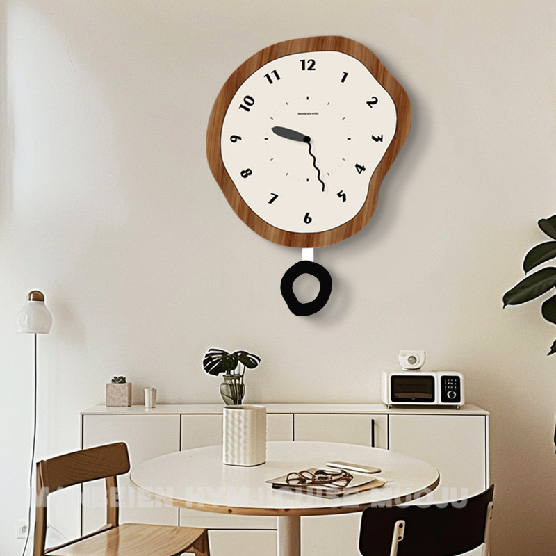 创意挂钟客厅22新款时尚钟表现代大气时钟挂墙艺术餐桌挂表