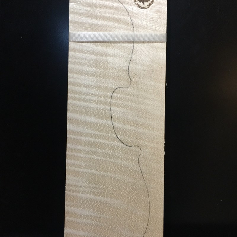 尼亚枫木 制琴材料  - 小提琴背板/琴头/侧板(全价)