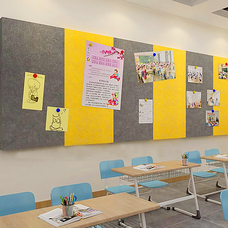 企业会议室布置背景毛毡板墙贴员工风采定制公司展示文化墙面装饰