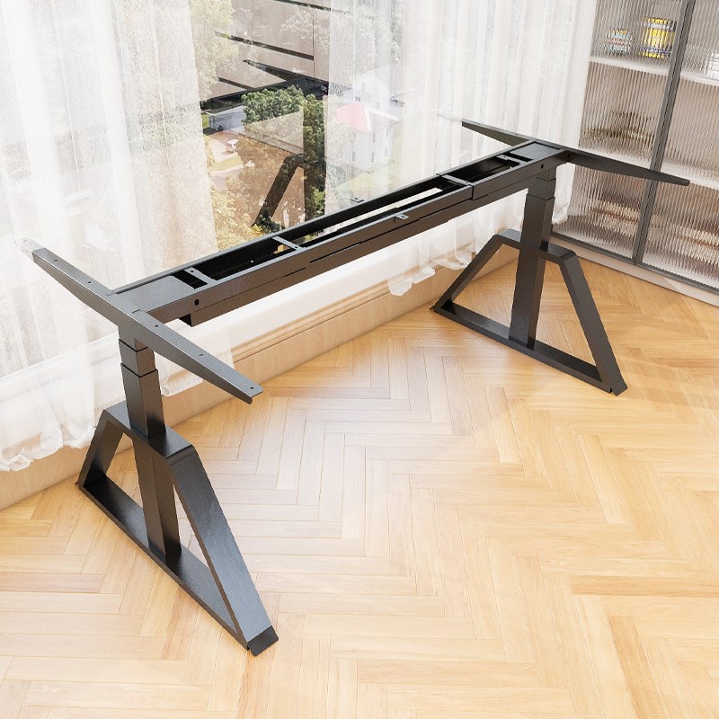 伟博德美DFmx电动升降桌架可升降桌腿办公桌实木岩板人工作台