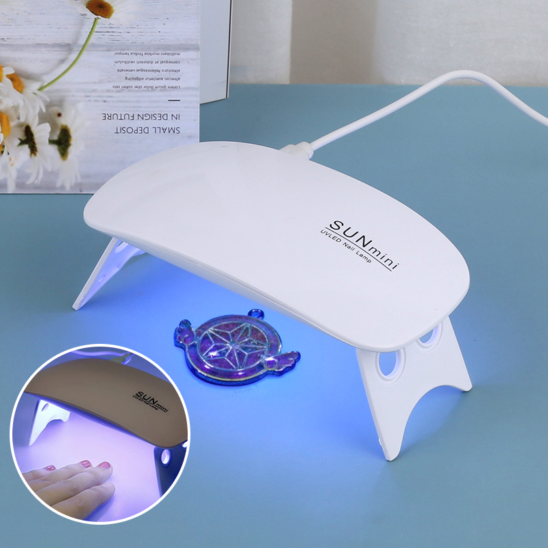UV胶固化灯uv滴胶美甲灯手工diy热缩片干燥花材料制作高速干