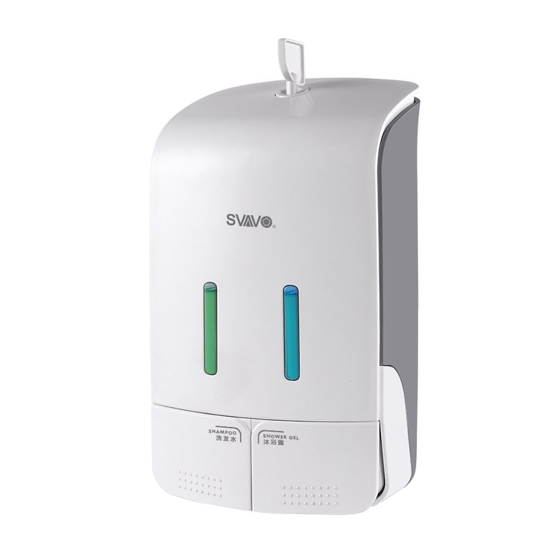 瑞沃头皂液器壁挂式免打孔家用卫生间浴室酒店洗发水沐浴露盒子