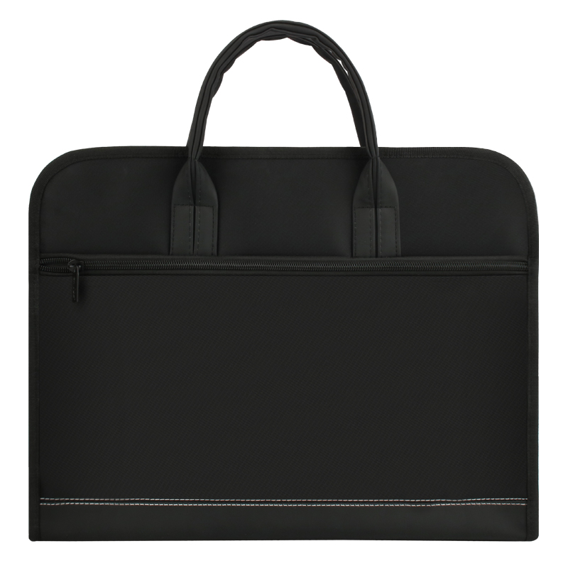 文件袋商务帆布男电脑包in手提大容量办公斜挎牛津公文包女