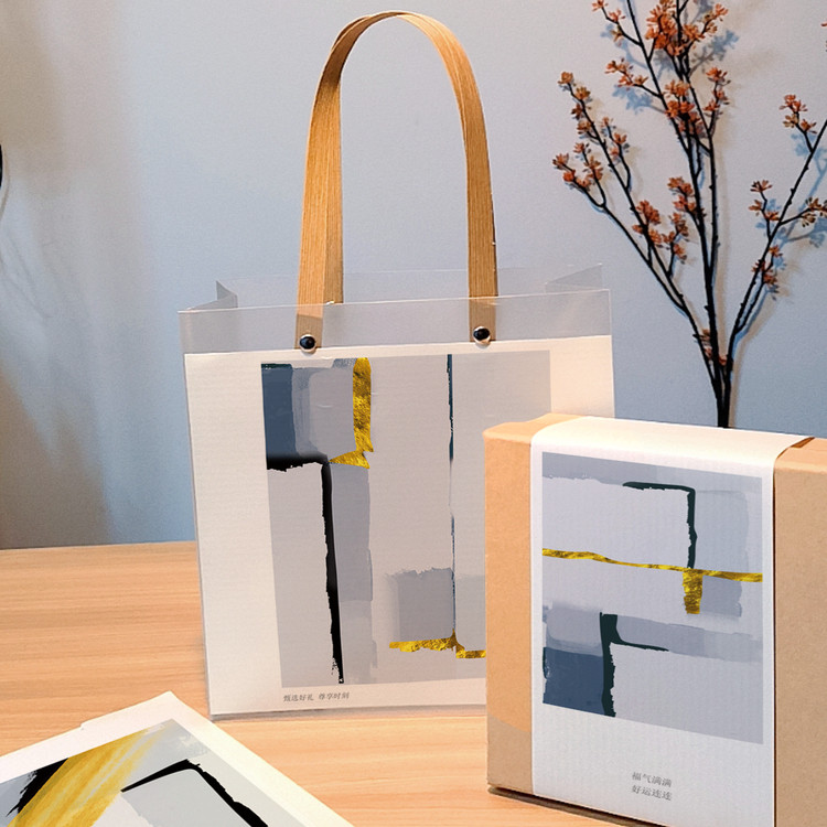 qyjs333古风水墨工笔兰花梅花竹子菊花鲤鱼山水抽象礼盒包装定制