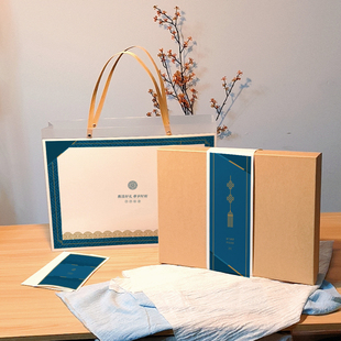 qyjs248高级简约ins精致小清新图形抽象文艺森系透明礼品礼盒包装