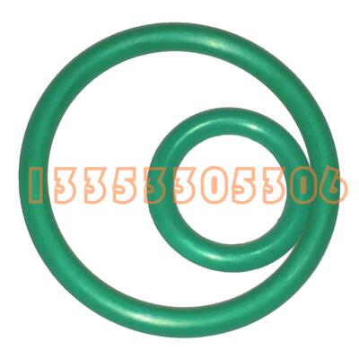 外径40/43/50/52/58/64/95/99.4*1氟胶O型圈耐磨高温酸碱绿色棕色