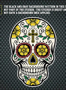 sugar skull decal  糖果骷髅汽车贴纸  CT0005