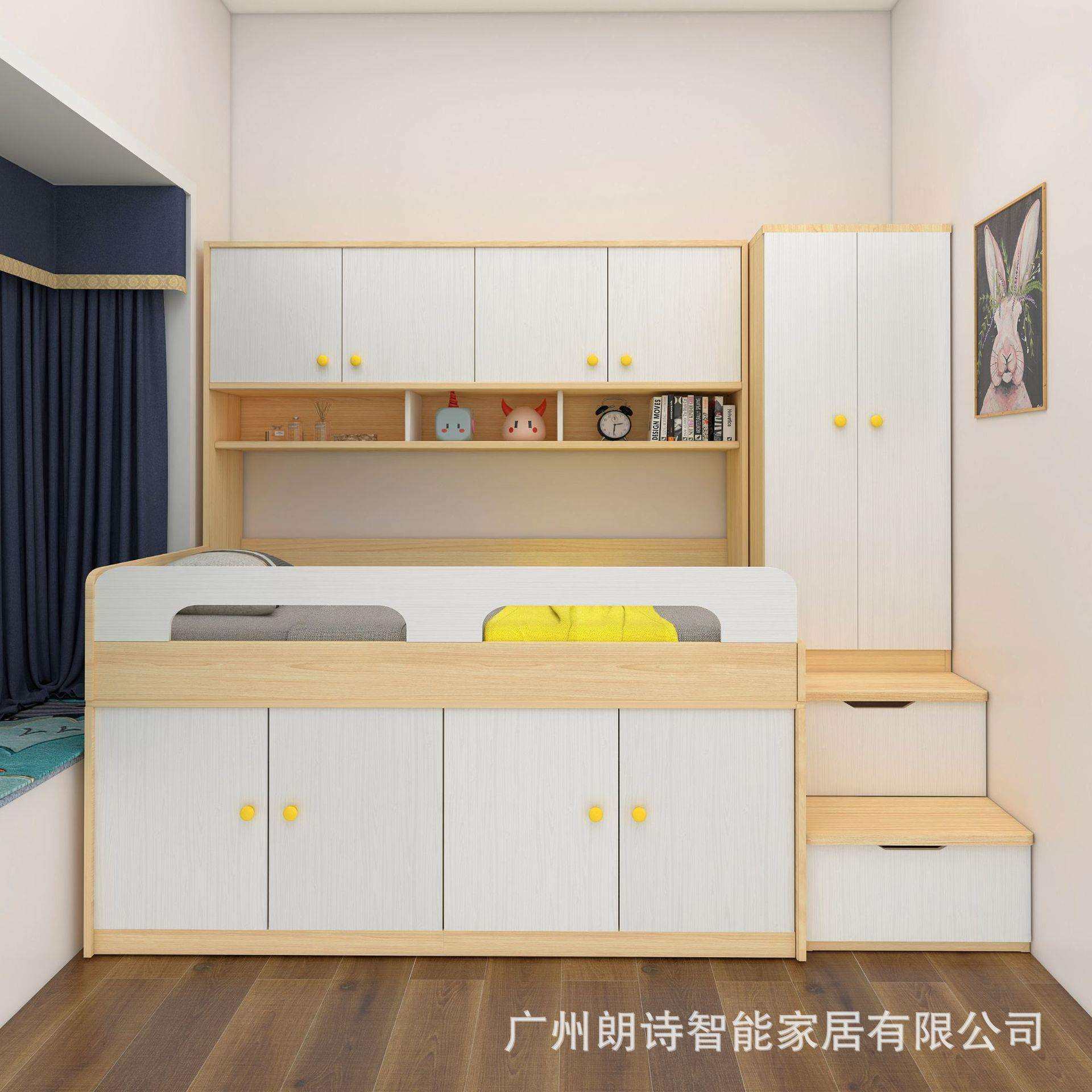 儿童床单人床储物吊柜半高床男女孩小户型床柜一体床省空间多功能,鲜花速递/花卉仿真/绿植园艺,割草机/草坪机,淘宝优惠券,粉丝福利购,淘宝优惠卷