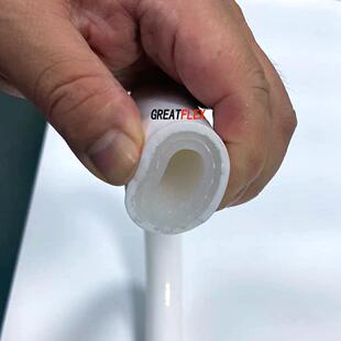 GREATFLEX白色生物级fda内径25外径35mm耐高温低温耐压编织管BD40