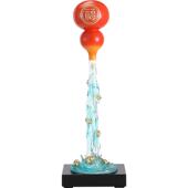 017流水生财葫摆件入户玄关隔断电视柜办公壁龛装 饰送礼现芦室