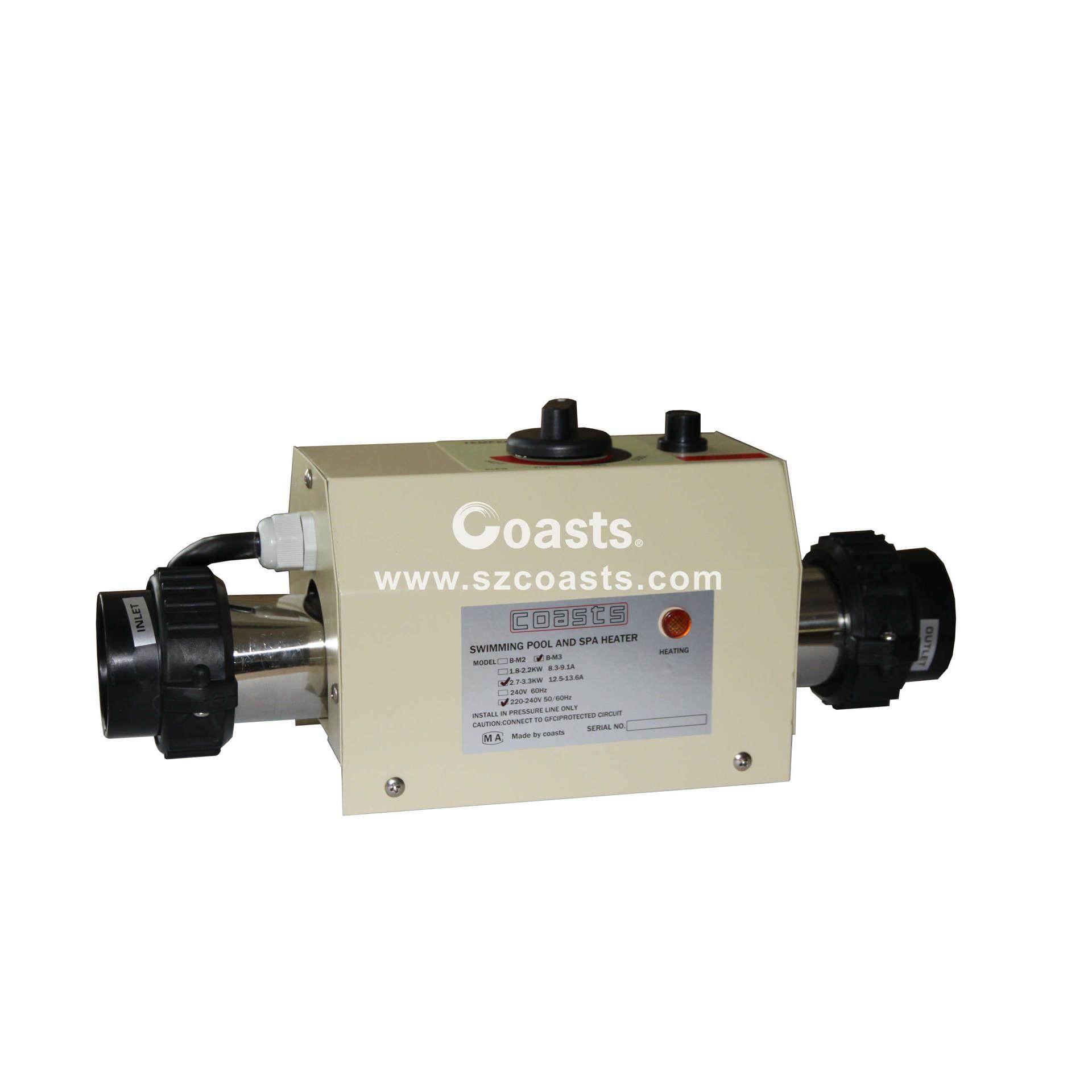 B-M3ＫＷ按摩缸用恒温器泳池设备泳池加热器